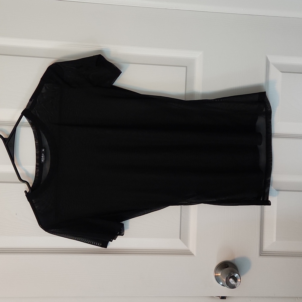 Black Mesh Shirt